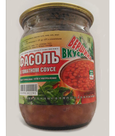 Фасоль в томатном